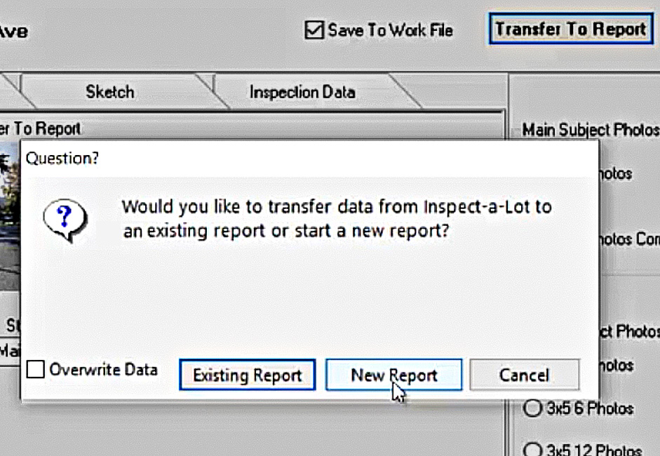 Transfer data into your ClickFORMS report